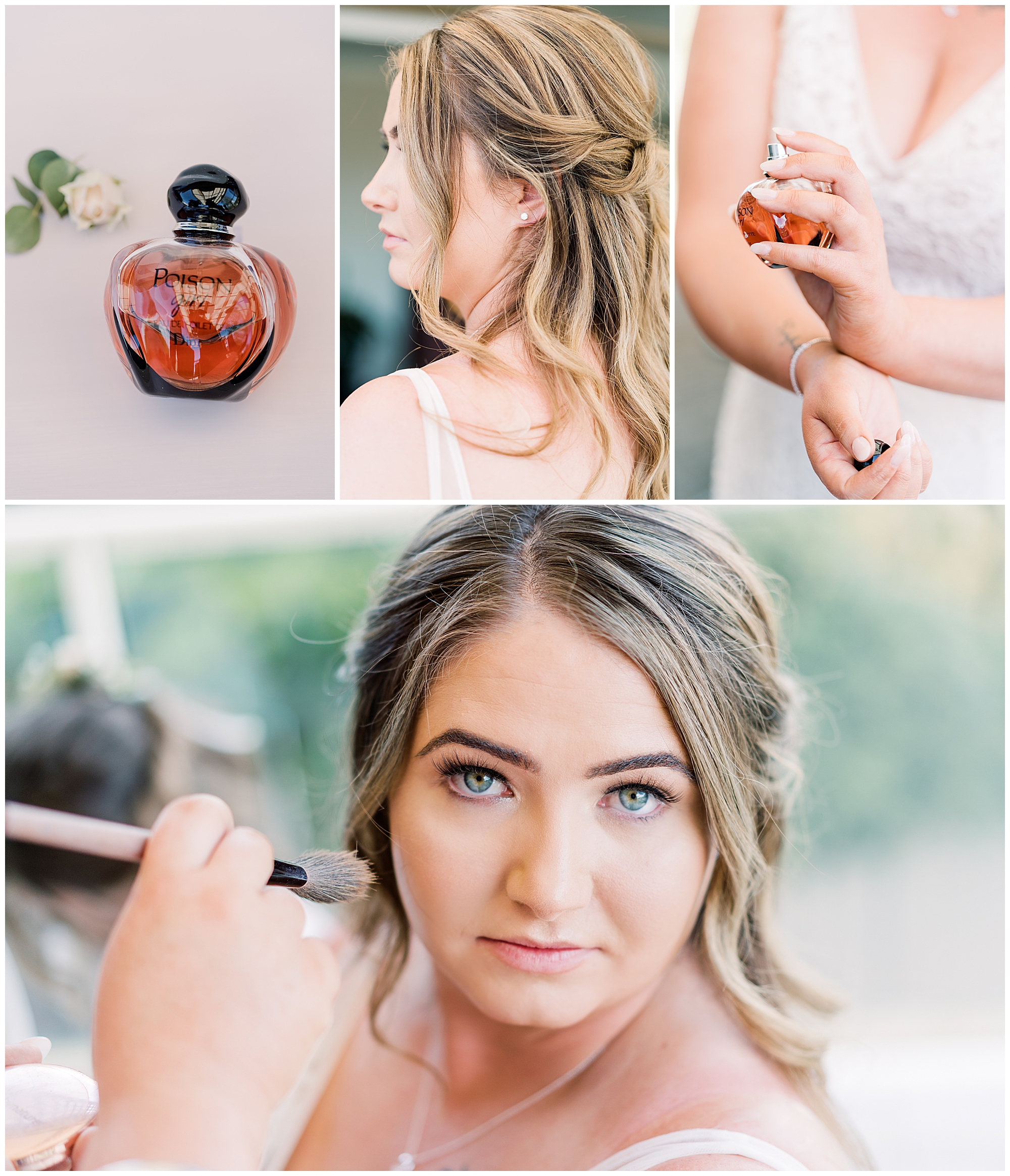 Bride putting on perfume | Wedding photographer