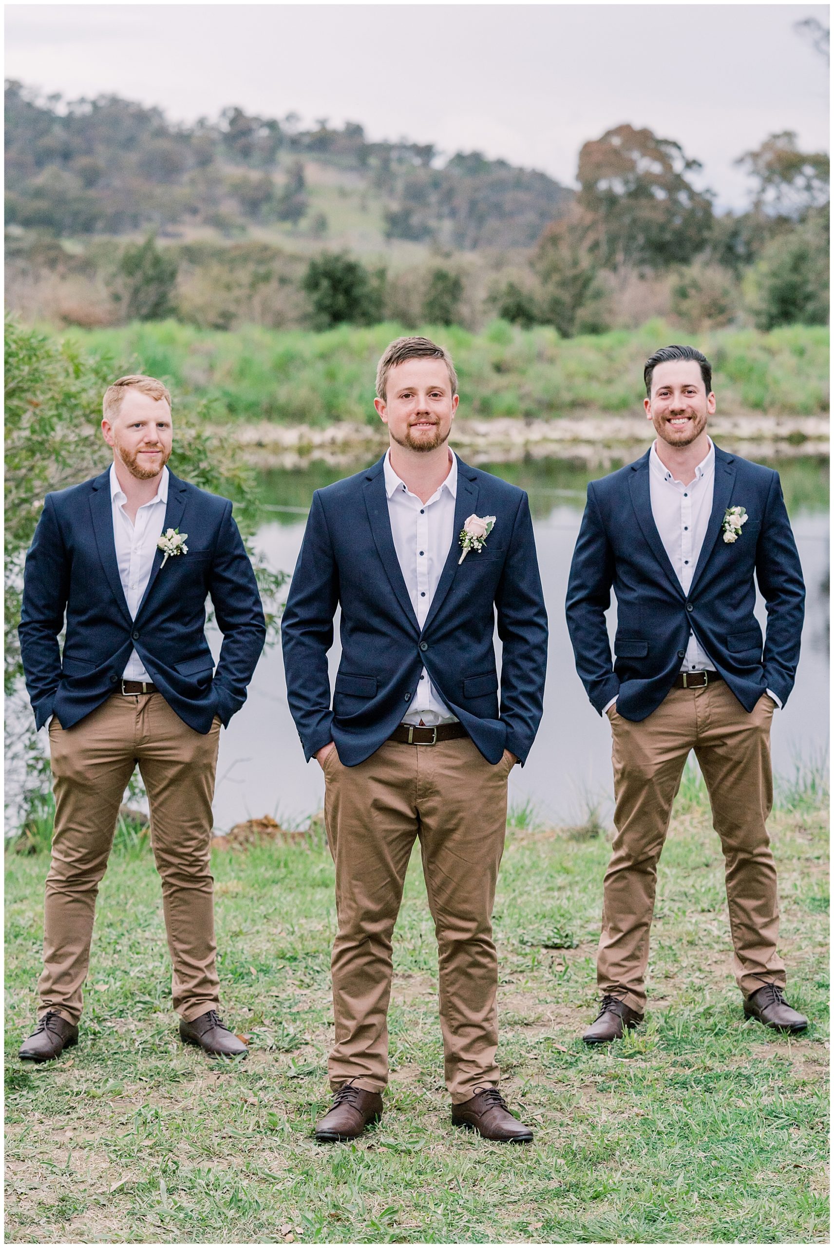 Grooms at a wedding in the Southern  Highlands