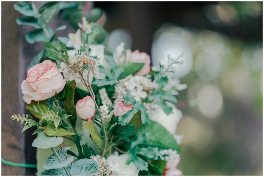 Wedding florals at the ceremony inCanberra