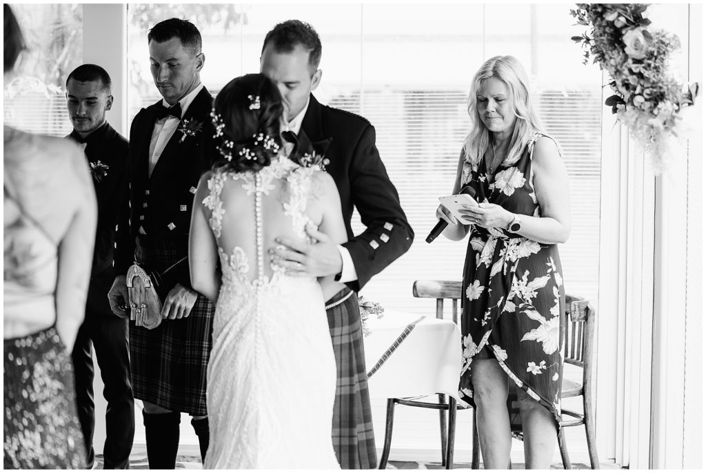 Scottish wedding ceremony in Australia