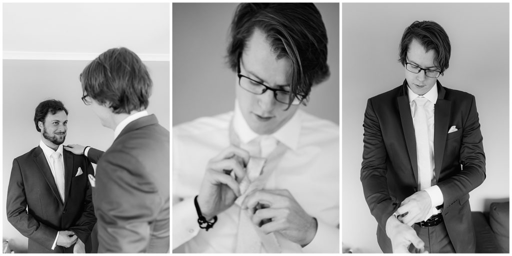 Groom getting ready for his wedding day  | Canberra wedding photographer