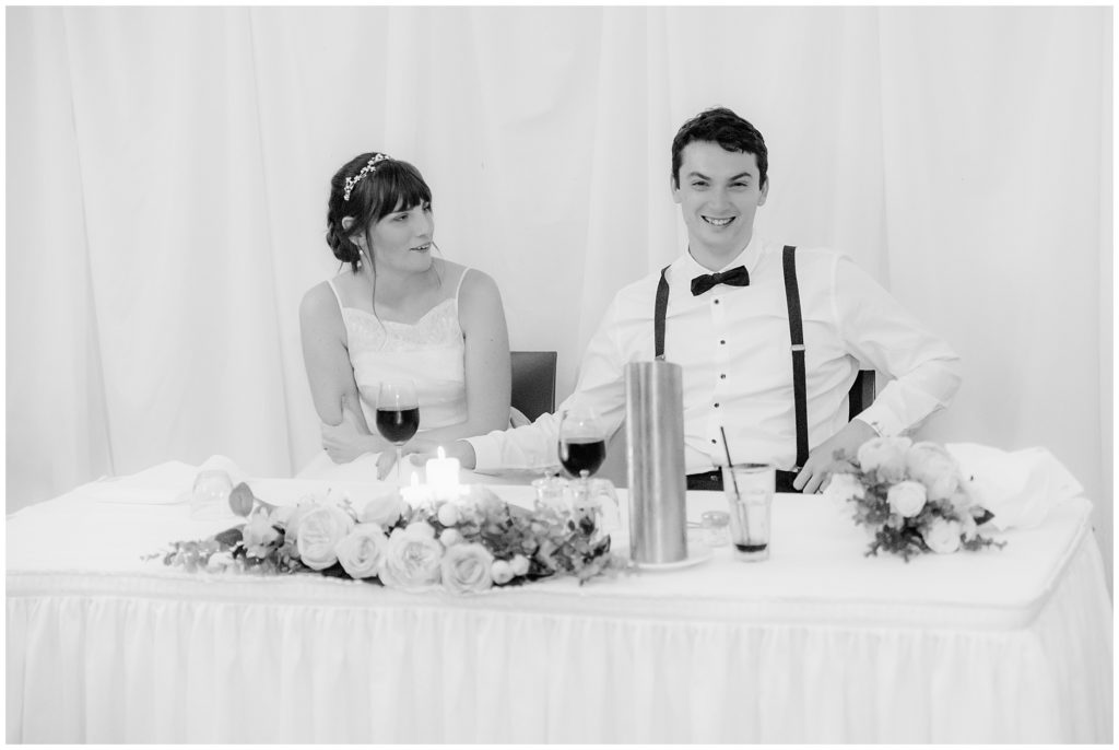 Canberra Wedding photographer | Black and white couple having fun at their ceremony