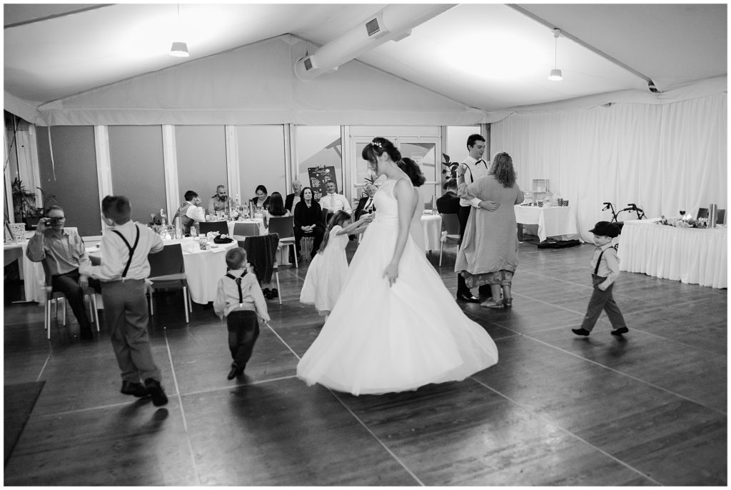 Bride dancing on the dance floor