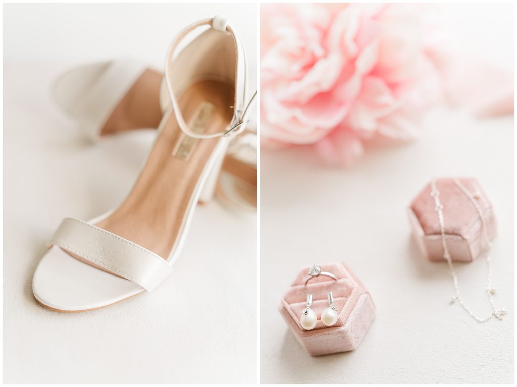 Brides shoes and wedding Rings | Canberra Wedding Photographer