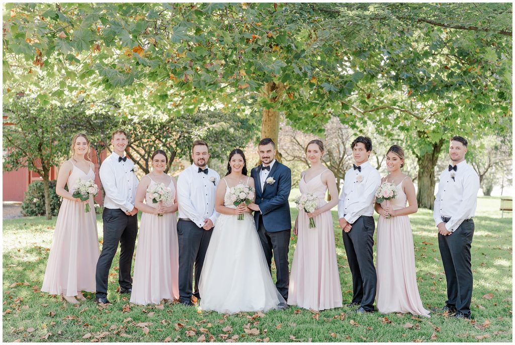 Bridal party in photos at Lennox gardens | Wedding Photographers Canberra