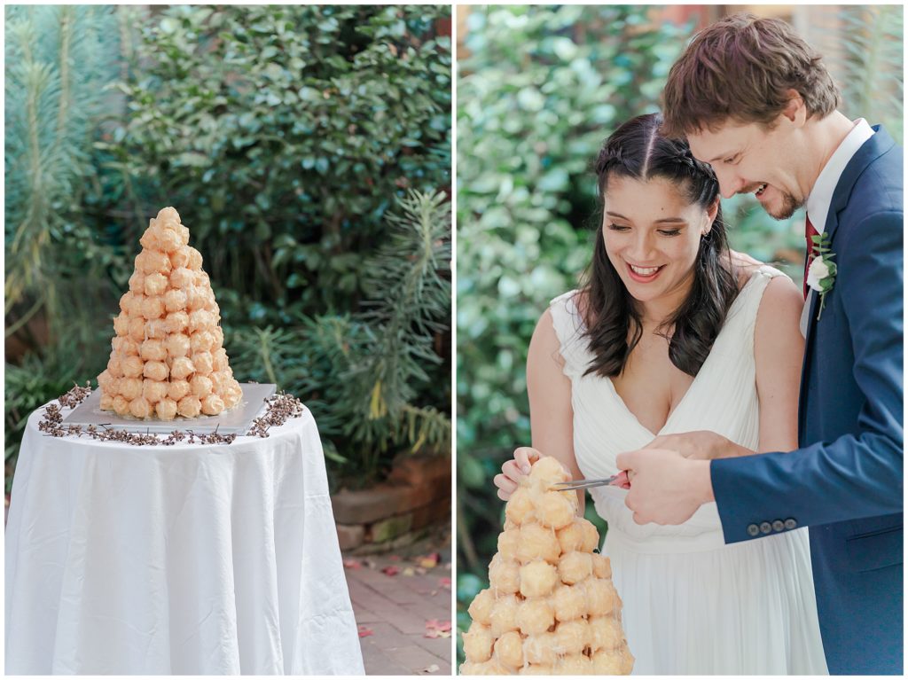 Bride and groom cake cutting | Australian Wedding photography