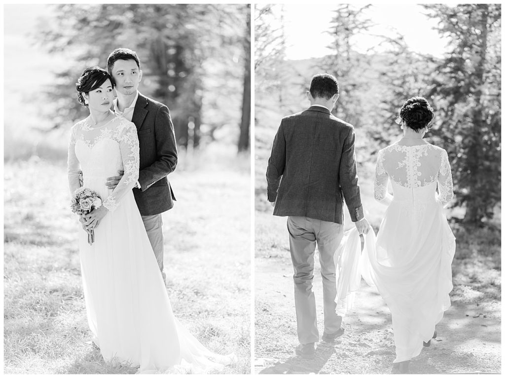 Black and white wedding photos
