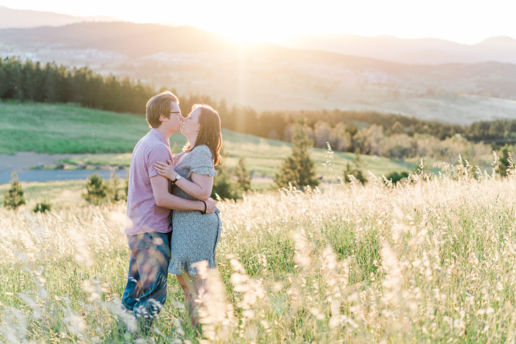 Canberra engagement session at the arboretum during sunset